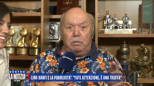 Lino Banfi denuncia le truffe con l’intelligenza artificiale: “Non ci cascate”