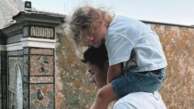 Alvaro Morata con la figlia Bella Alvaro Morata con la figlia Bella