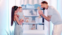 Gianluigi Donnarumma e Alessia Elefante festeggiano il battesimo del figlio Leo