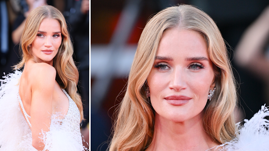 La modella Rosie Huntington-Whiteley sul red carpet per il film Frankenstein all-82esima edizione del Cinema di Venezia
