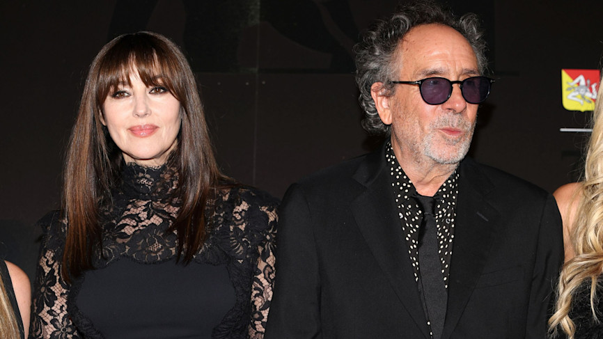 Monica Bellucci e Tim Burton alla 71esima edizione del Taormina Film Festival 2025