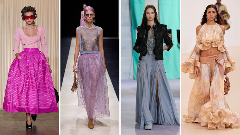 COMPOSIT 4 - Andreas Kronthaler per Vivienne Westwood SS25; Emporio Armani SS25; Burberry SS25; Zimmermann SS25