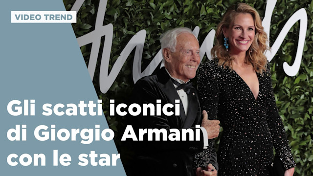 Gli scatti iconici di Giorgio Armani con le star