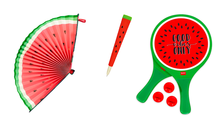 Oggetti ispirati all-anguria dell-azienda italiana Legami