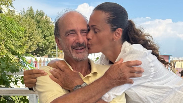 Samantha De Grenet con il papà Mario