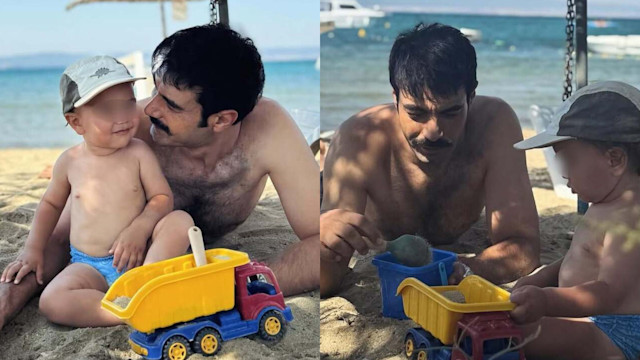 Murat Unalmis con il figlio Selim