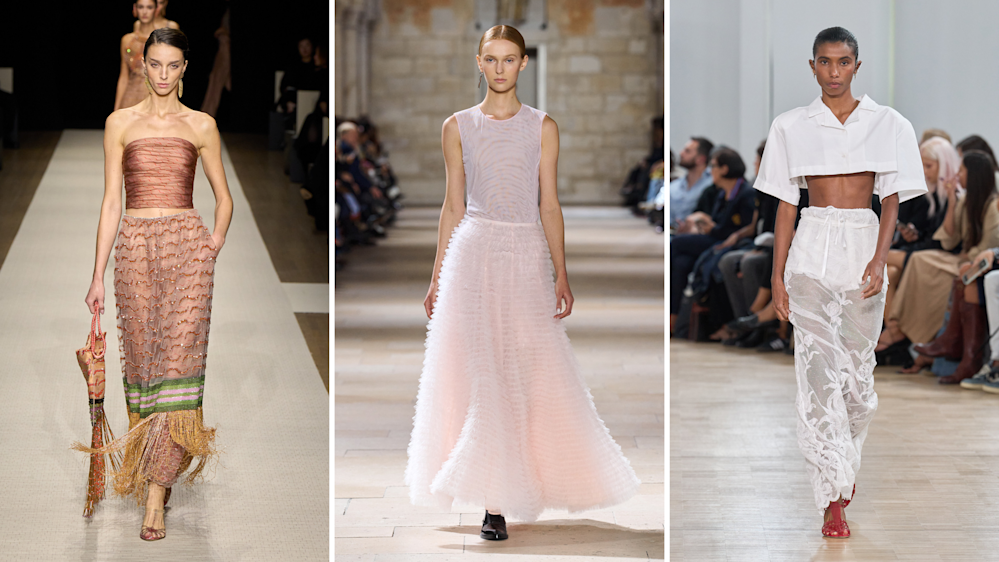 COMPOSIT 1 - Giorgio Armani SS25; Akris SS25; Fiorucci SS25