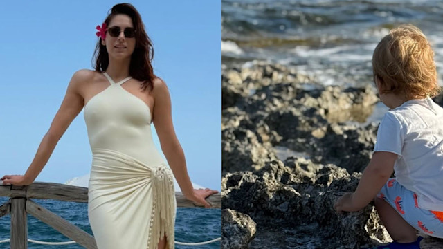 Miriam Leone, lo scatto del figlio al mare