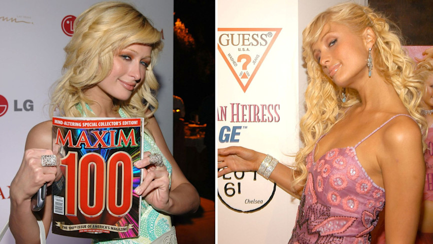 Paris Hilton diventa musa di molte case di moda, come Guess e Maxim.