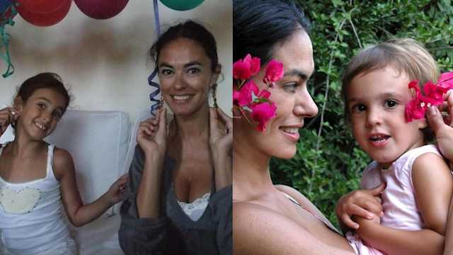 Maria Grazia Cucinotta con la figlia Maria Grazia Cucinotta con la figlia