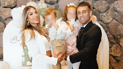 Lautaro Martinez e Agustina Gandolfo, il battesimo del figlio Theo