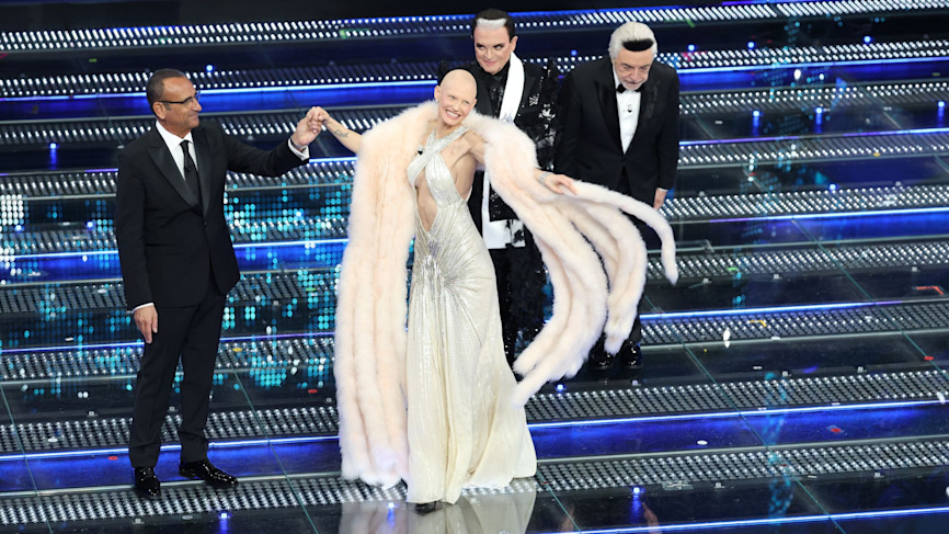 Bianca Balti al Festival della Canzone di Sanremo 2025