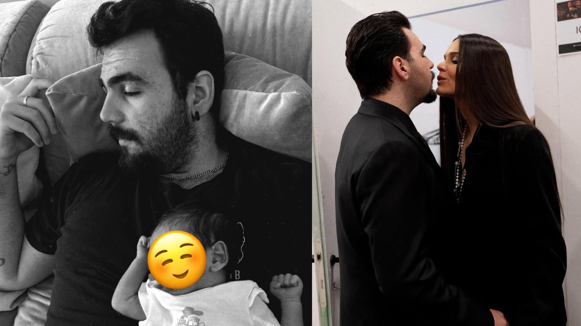 Ignazio Boschetto, la prima foto con in braccio il figlio Gabriele | Mediaset Infinity
