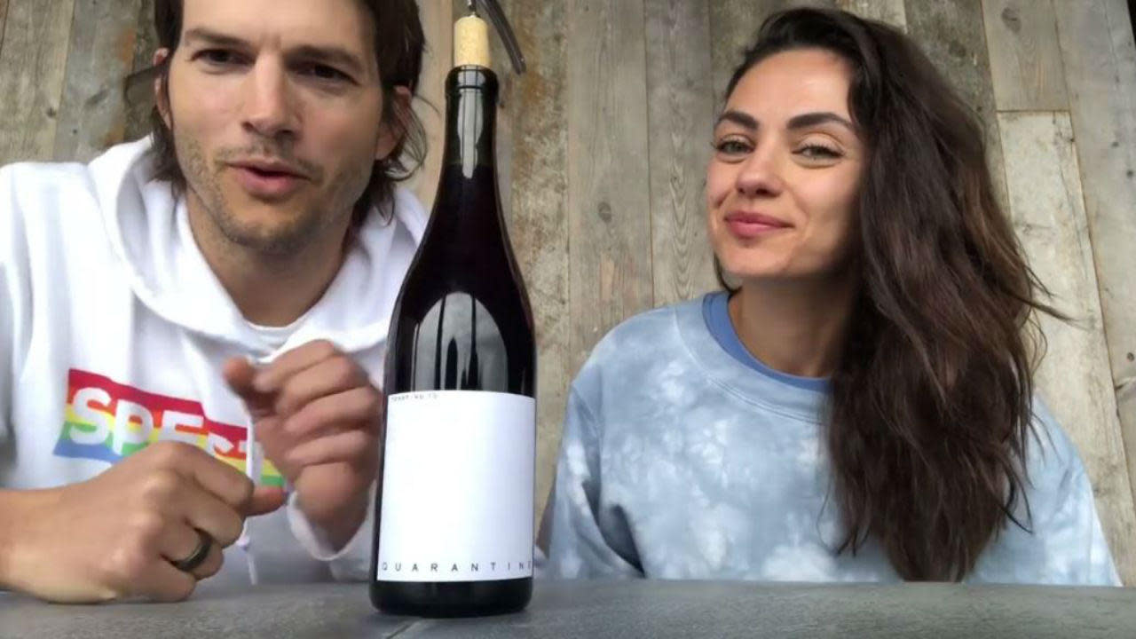 Ashton Kutcher e Mila Kunis lanciano il "quarantine wine" solidale