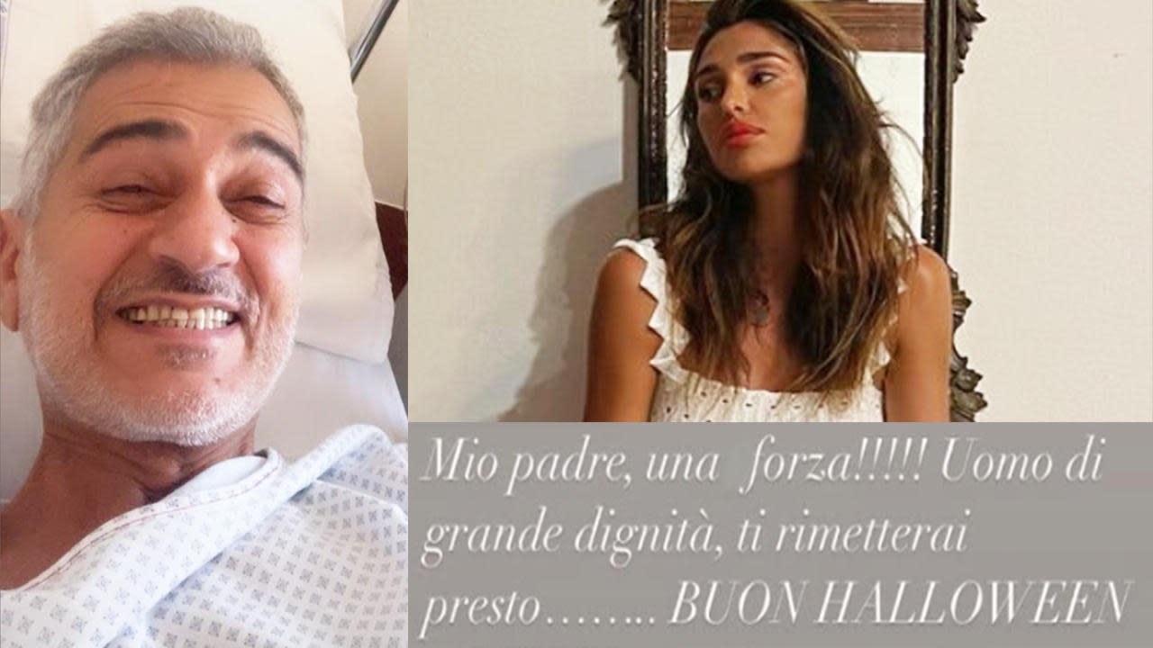 Belen Rodriguez al padre in ospedale: "Sei una forza" Belen Rodriguez al padre in ospedale: "Sei una forza"