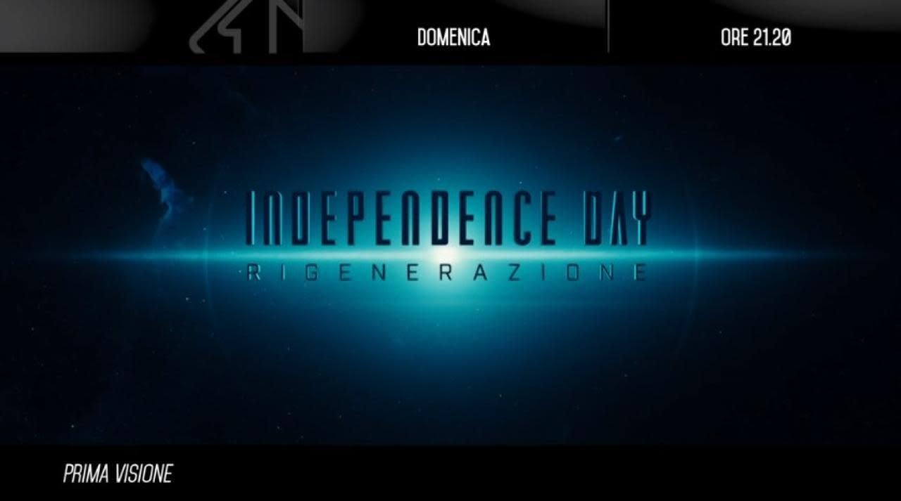 Independence day Rigenerazione in streaming Mediaset Infinity